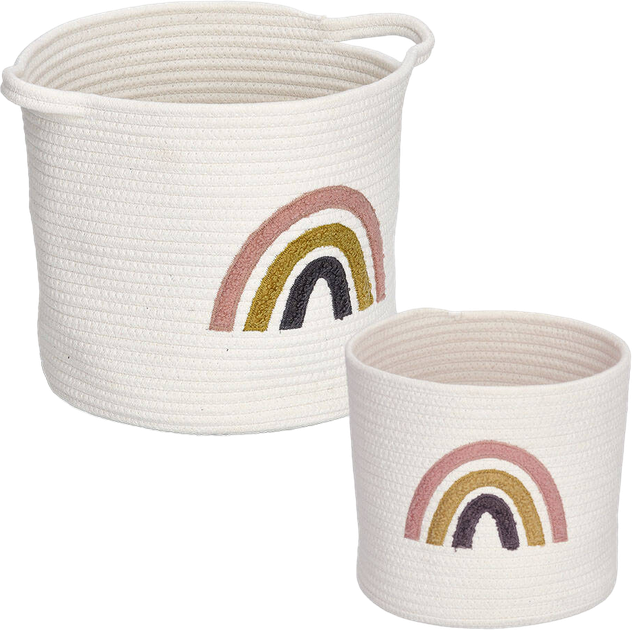 Kosz do przechowywania Zeller Rainbow pleciony 32 cm (4003368144818) - obraz 4