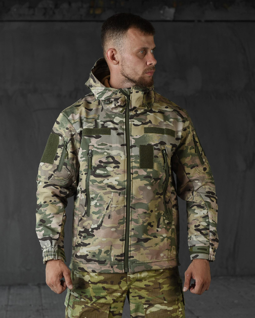 Тактична демісезонна куртка SoftShell 2XL мультикам (83823) - зображення 1