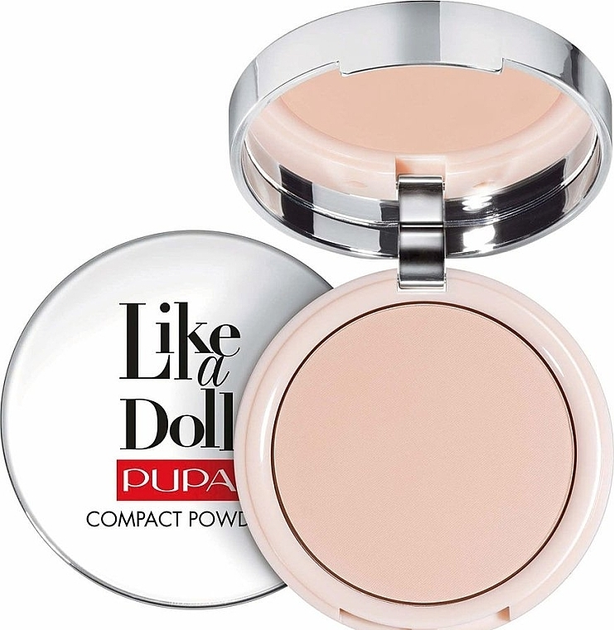 Puder matujący Pupa Like A Doll Compact 001 Porcelain w kompakcie 10 g (8011607212132) - obraz 2