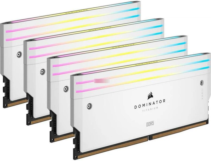 CORSAIR DOMINATOR TITANIUM メモリ 64GB ホワイト Corsair Dominator Titanium RGB White 4x16GB DDR5 6400MHz