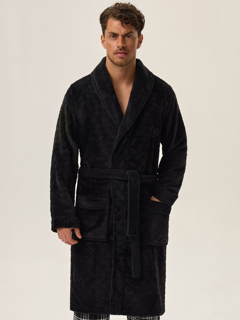 Халат чоловічий великих розмірів Henderson 41941-99X 2XL Черный (5903972335369) - зображення 4