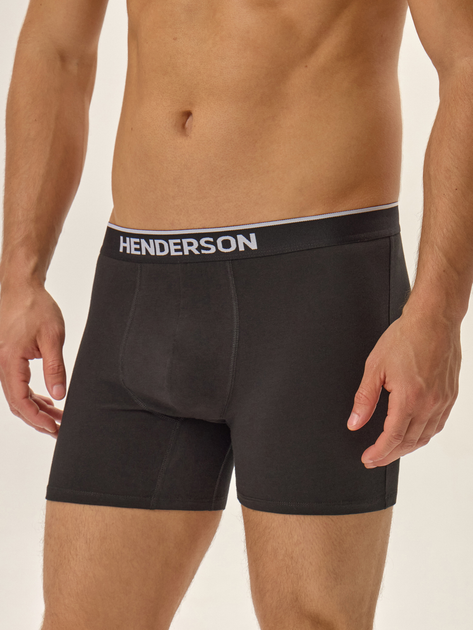 Zestaw majtek męskich typu bokserki 3 szt Henderson 42114-MLC 2XL Czarny (5903972337844) - obraz 4