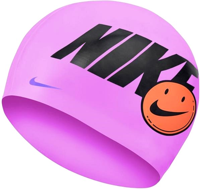 Шапочка для плавання Nike Graphic NESSC164-510 Фіолетова (5059436605087) - зображення 1