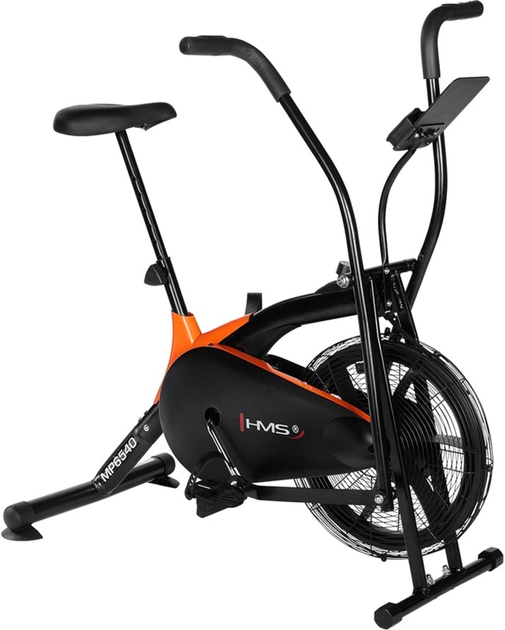 Rower treningowy HMS MP6540 Powietrzny Czarno-pomarańczowy (5907695536133) - obraz 3