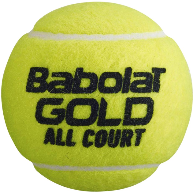 Zestaw piłki do tenisa ziemnego Babolat Gold All Court 502085 4 szt Żółty (3324921794303) - obraz 2