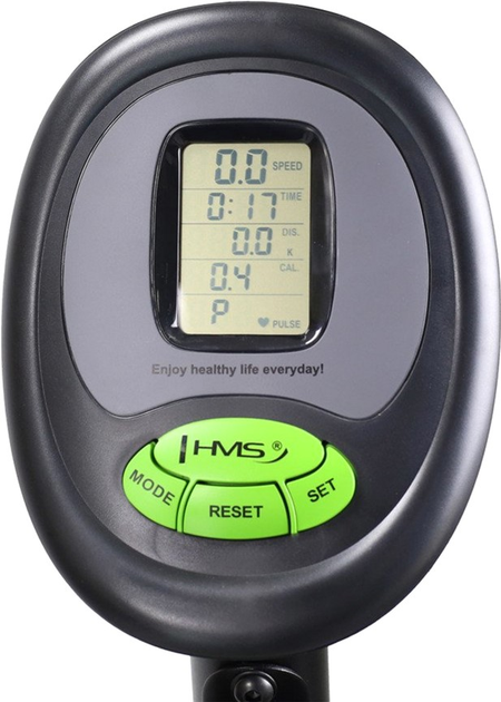 Rower treningowy HMS Plus R9259 magnetyczny Czarno-zielony (5907695503043) - obraz 9