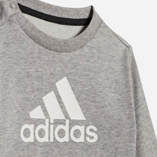 Дитячий спортивний костюм (світшот + штани) для хлопчика adidas HM6613 92 см Сірий (4065429374121) - зображення 2