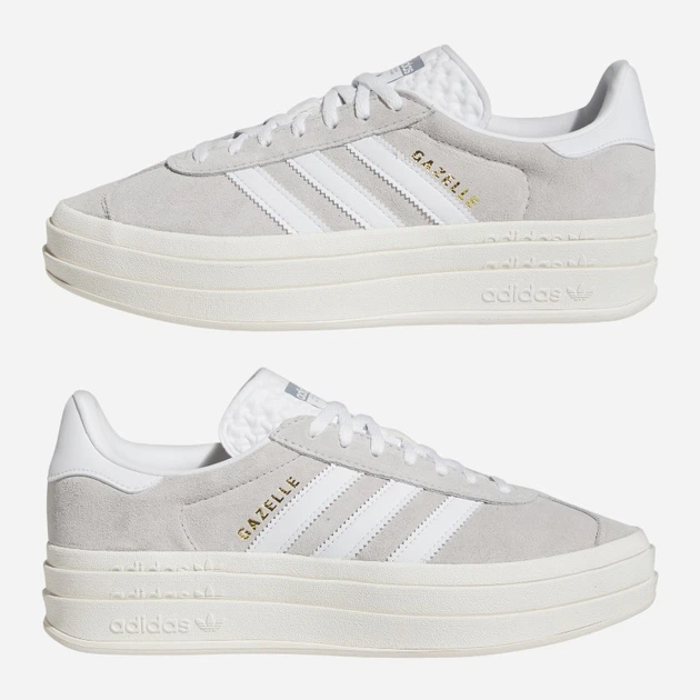 Жіночі кеди низькі adidas Originals Gazelle Bold HQ6893 (6UK) 39.5 Сірі (4066748981359) - зображення 6