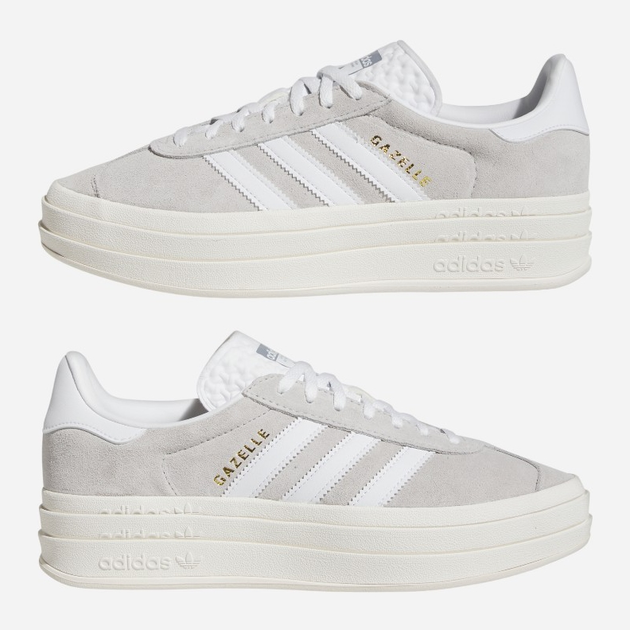 Sneakersy damskie na platformie adidas Originals Gazelle Bold HQ6893 (7.5UK) 41.5 Szare (4066748981267) - obraz 6