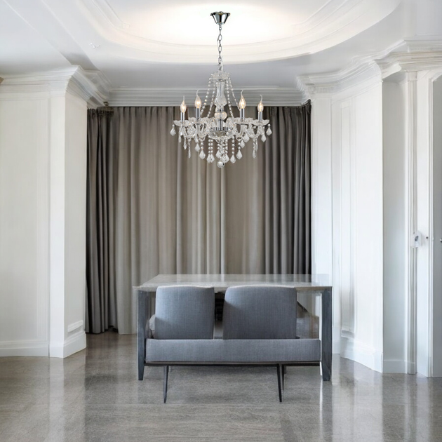 Люстра Wunderlicht Е14 5x40W (3130-45) для кухни, спальни, гостинной - изображение 2