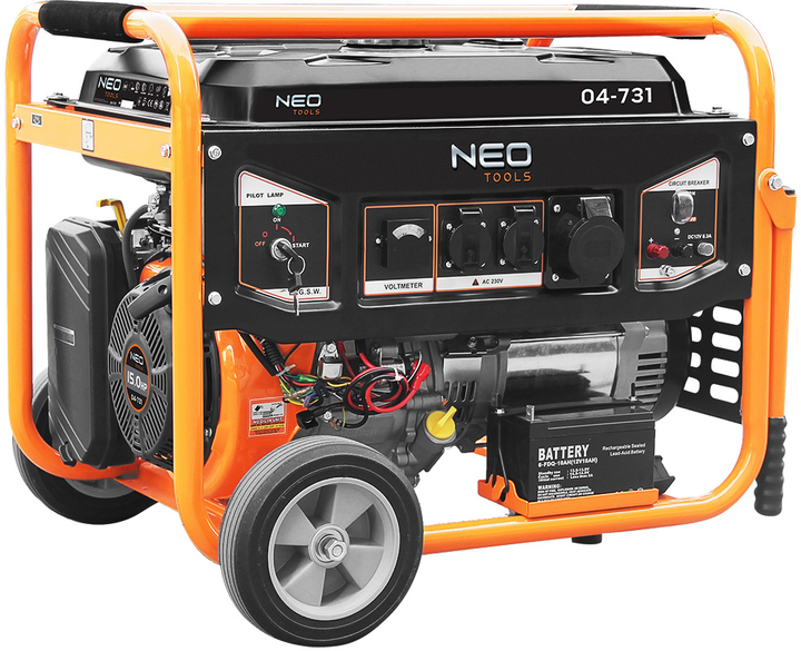 Generator benzynowy Neo Tools 04-731 6.0/6.5 kW (5907558483697) - obraz 1