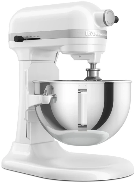 Robot kuchenny KitchenAid Heavy Duty 5,2l 5KSM55SXXEWH z odchylaną misą, Biały - Zdjęcie 5 Robot kuchenny KitchenAid Heavy Duty 5,2l 5KSM55SXXEWH z odchylaną misą, Biały - obraz 5