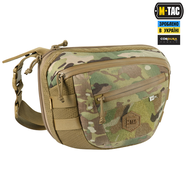 Сумка M-Tac Sphaera Hex Hardsling Bag Large з липучкою Elite Multicam/Coyote - зображення 2