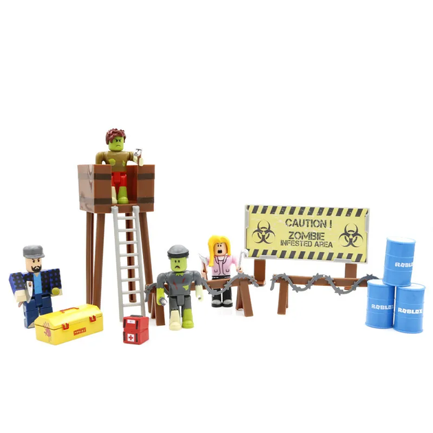 Набор Роблокс Атака Зомби фигурки с аксессуарами Roblox Legends 4 фигурки героев - изображение 2