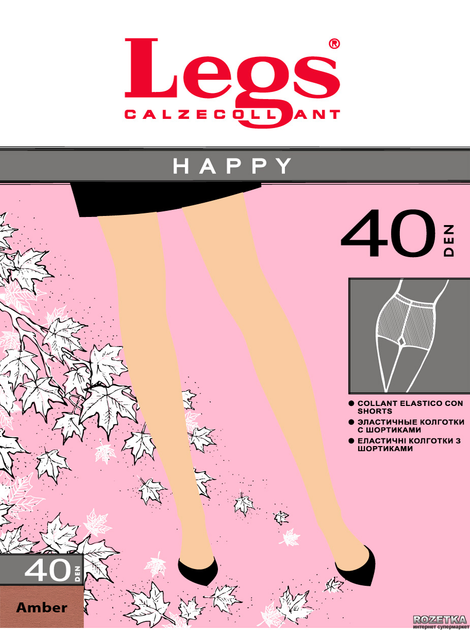 Колготки Legs Happy 102 40 Den 4 р Amber (155508_71555089_4823077917431) - изображение 1