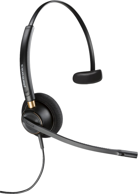 Навушники Poly EncorePro 510 Monaural Headset + Quick Disconnect Black (783Q2AA#ABB) - зображення 1