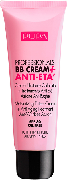 Podkład nawilżający Pupa Professionals BB Cream + Anti Eta SPF30 002 Sand 50 ml (8011607230426) - obraz 1