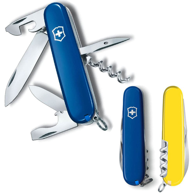 Ніж Victorinox Spartan Ukraine 91мм/12функ/синьо-жовтий - зображення 1