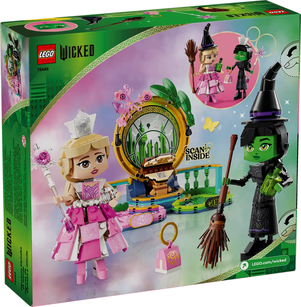 Zestaw klocków LEGO Wicked Bright 2024 Figurki Elphaby i Glindy 558 elementów (75682) - obraz 1