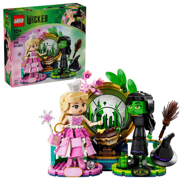 Конструктор LEGO Wicked Bright 2024 Фігурки Ельфаба та Глінда 558 елементів (75682) - Фото 3 Конструктор LEGO Wicked Bright 2024 Фігурки Ельфаба та Глінда 558 елементів (75682) - зображення 3