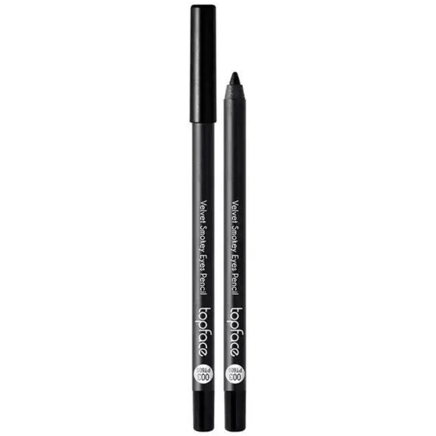Олівець-каял для очей TopFace Velvet Smoky Eyes №003 Black 4,8 г - Фото 1 Олівець-каял для очей TopFace Velvet Smoky Eyes №003 Black 4,8 г - изображение 1