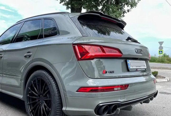 Cпойлер багажника Audi SQ5/Q5 S-line чорний глянсовий ABS-пластик (2017-...) - зображення 5