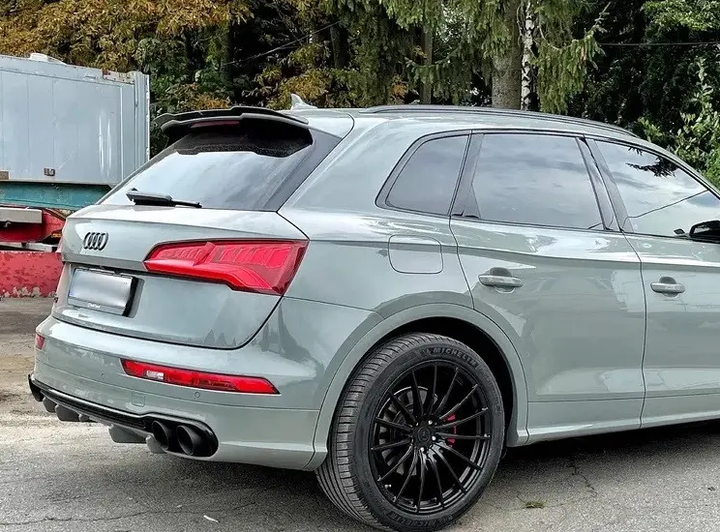 Cпойлер багажника Audi SQ5/Q5 S-line чорний глянсовий ABS-пластик (2017-...) - зображення 7
