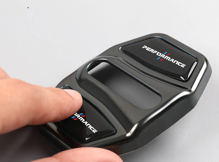 Захисні чохли дверного замка BMW стиль Performance black - зображення 2