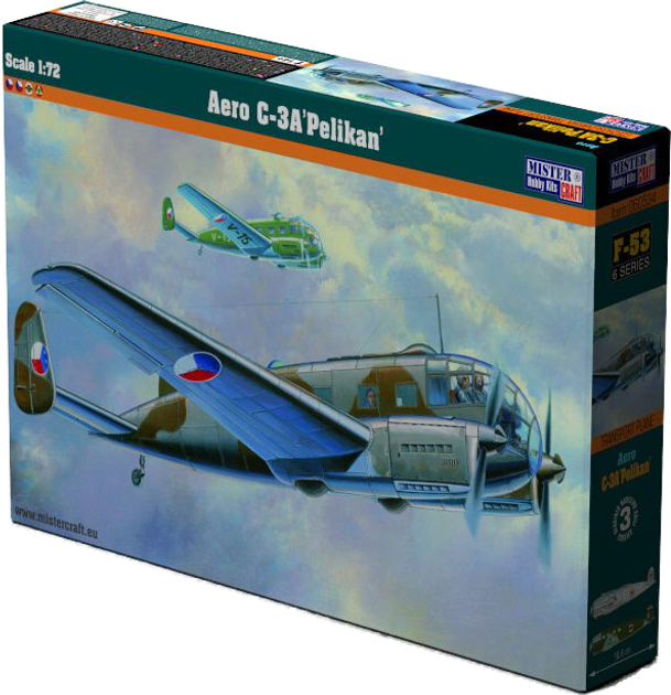 Model do sklejania MisterCraft Hobby Kits Samolot Aero C-3 Pelikan 1:72 (5903852060534) - obraz 1