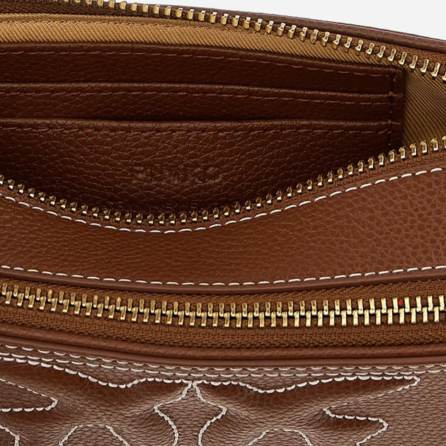 Torebka crossbody damska ze skóry naturalnej Pinko Carrie Camera Case 103799A1LF-L48Q Brązowa (8057769645654) - obraz 3