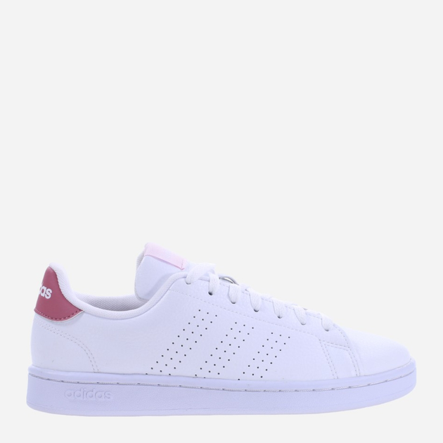 Sneakersy damskie skórzane adidas Advantage HR0322 40 Biały/Ciemnoróżowy (4066748730124) - obraz 1