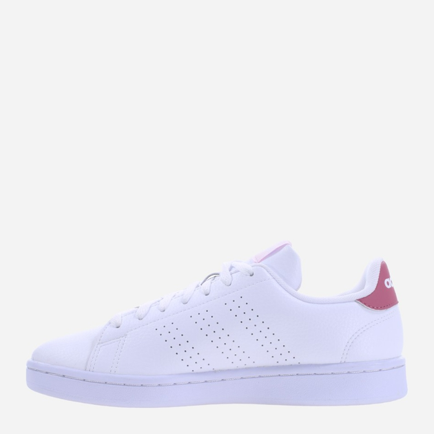 Sneakersy damskie skórzane adidas Advantage HR0322 40 Biały/Ciemnoróżowy (4066748730124) - obraz 2