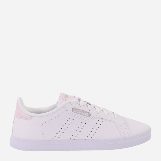 Tenisówki damskie skórzane adidas Courtpoint Base GY1116 37.5 Biały/Różowy (4065419591651) - obraz 1