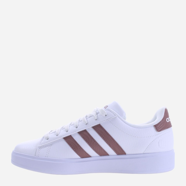 Tenisówki damskie z eko skóry adidas Grand Court 2.0 HP9405 38.5 Biały/Brązowy (4066746603109) - obraz 2