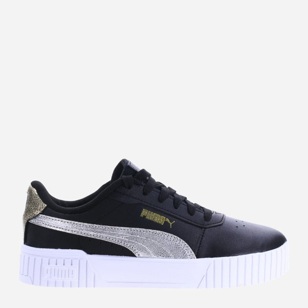 Tenisówki damskie skórzane Puma Carina 2.0 395096-02 37.5 Czarny/Srebrny (4099686135256) - obraz 1