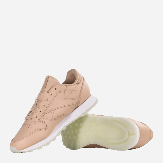Buty sportowe damskie Reebok Cl Lthr DV6447 38 Beżowe (4061624427099) - obraz 4