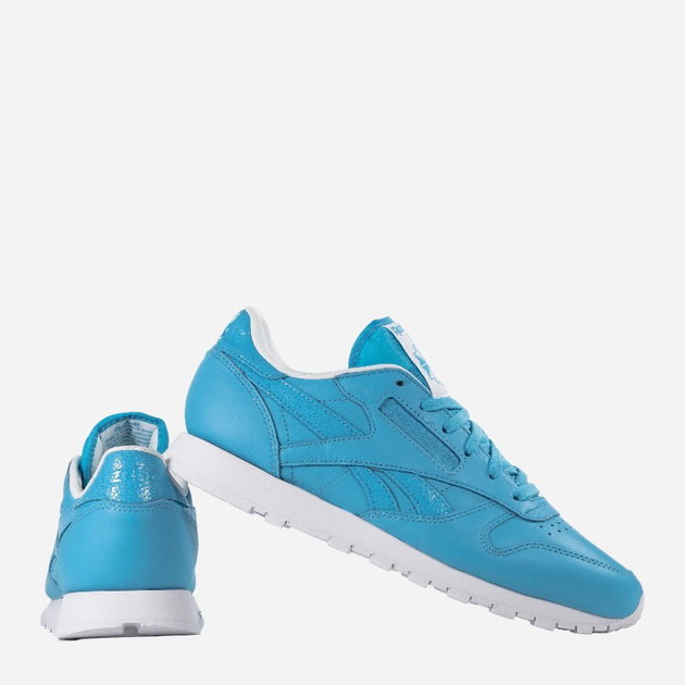 Buty sportowe damskie Reebok Cl Lthr Seasonal II AR2804 38.5 Niebieskie (4057282262356) - obraz 3