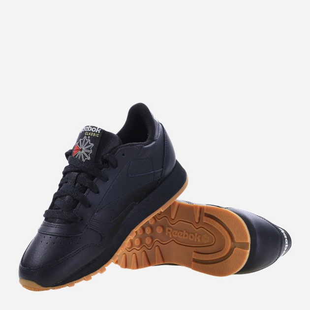 Жіночі кросівки Reebok Classic Leather 100008498 35.5 Чорні (4065418346597) - зображення 4
