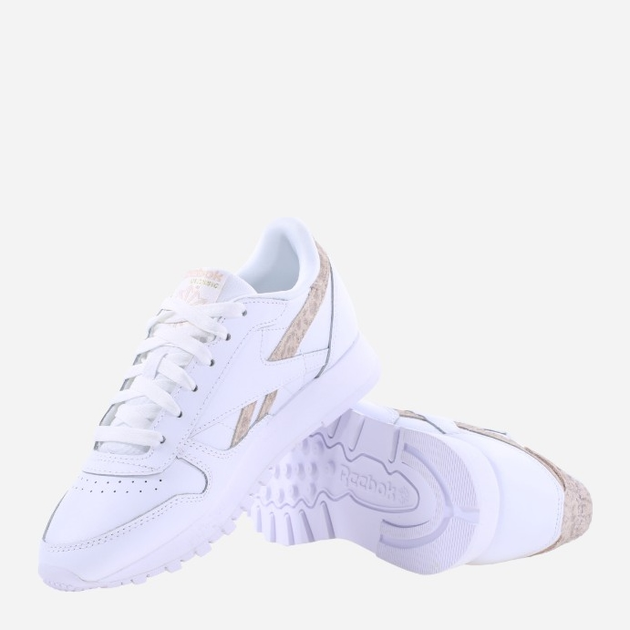 Buty sportowe damskie Reebok Classic Leather GY7173 38 Białe z brązowym i beżowym (4066749895846) - obraz 4