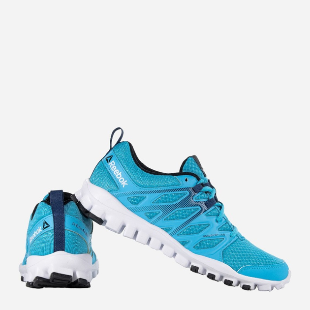 Buty do biegania damskie Reebok Realflex Train 4.0 AR3046 37.5 Niebieskie (4057282222503) - obraz 3