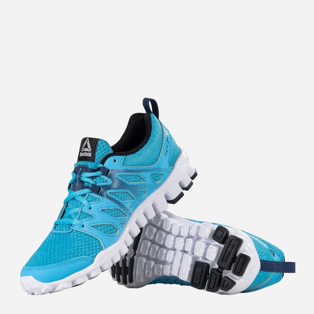 Buty do biegania damskie Reebok Realflex Train 4.0 AR3046 37.5 Niebieskie (4057282222503) - obraz 4