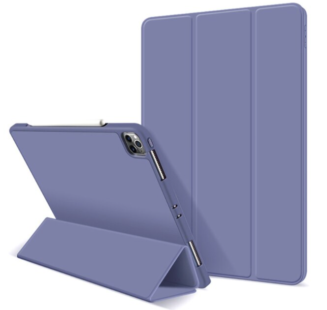 Чехол-книжка CDK для Apple iPad Pro 11" 4gen 2022 | Экокожа силикон Smart Case Слот Стилус (011190) (lavender grey) - Фото 5 Чехол-книжка CDK для Apple iPad Pro 11" 4gen 2022 | Экокожа силикон Smart Case Слот Стилус (011190) (lavender grey) - изображение 5