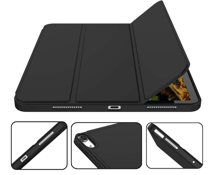 Чехол-книжка CDK для Apple iPad Air 11" M4 2026 | Эко-кожа силикон Smart Case Слот Стилус (015026) (black) - Фото 3 Чехол-книжка CDK для Apple iPad Air 11" M4 2026 | Эко-кожа силикон Smart Case Слот Стилус (015026) (black) - изображение 3