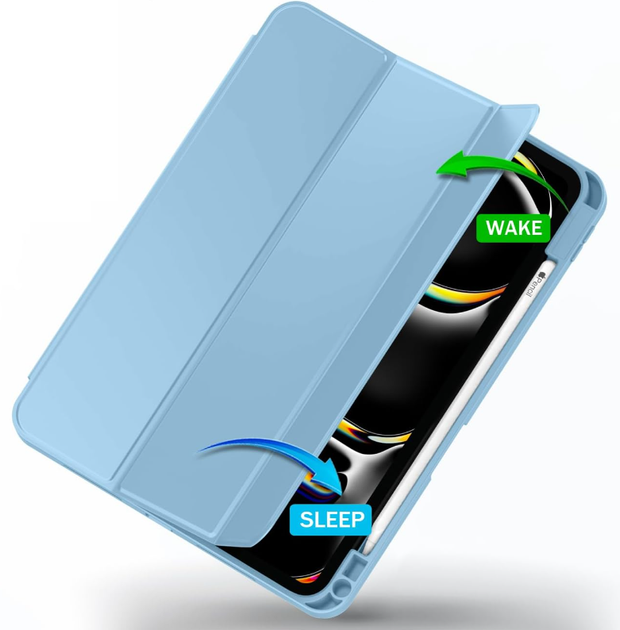 Чохол-книжка CDK для Apple iPad Pro 13" M5 2025 | Екошкіра силікон Smart Case Слот Стилус (017898) (white ice) - Фото 2 Чохол-книжка CDK для Apple iPad Pro 13" M5 2025 | Екошкіра силікон Smart Case Слот Стилус (017898) (white ice) - зображення 2