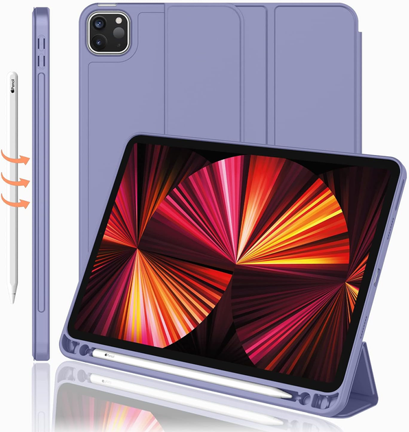 Чехол-книжка CDK для Apple iPad Pro 11" 4gen 2022 | Экокожа силикон Smart Case Слот Стилус (011190) (lavender grey) - Фото 1 Чехол-книжка CDK для Apple iPad Pro 11" 4gen 2022 | Экокожа силикон Smart Case Слот Стилус (011190) (lavender grey) - изображение 1