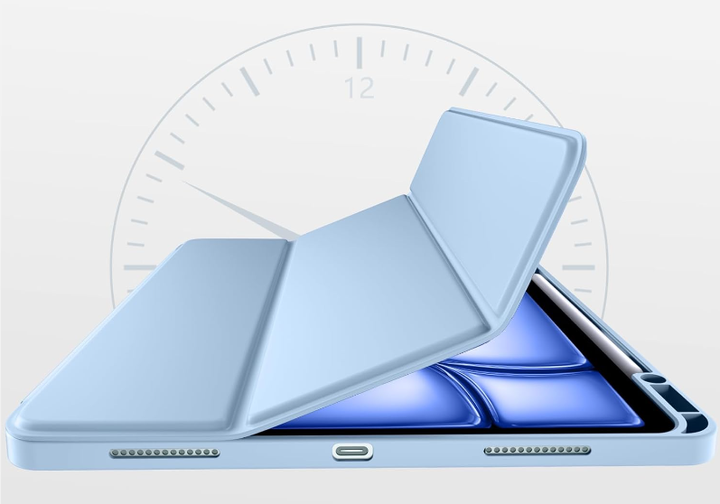 Чехол-книжка CDK для Apple iPad Air 13" M4 2026 | Экокожа силикон Smart Case Слот Стилус (017899) (white ice) - изображение 3