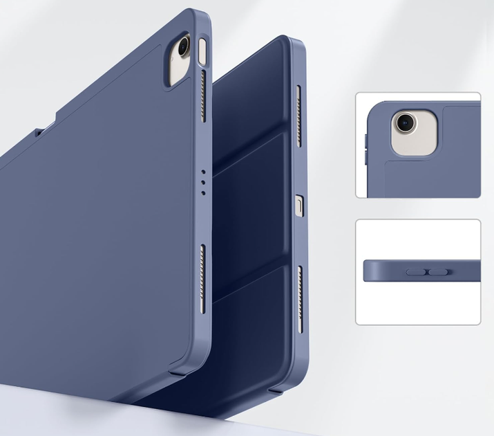Чехол-книжка CDK для Apple iPad Air 13" M4 2026 | Экокожа силикон Smart Case Слот Стилус (017899) (lavender grey) - изображение 4
