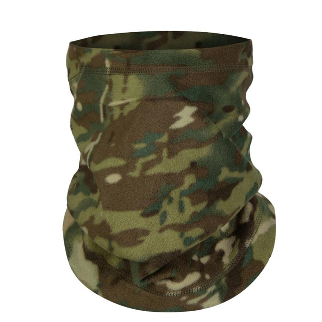 Тактичний зимовий шарф-труба CamoTec Fix Fleece 260 Multicam мультикам - зображення 1