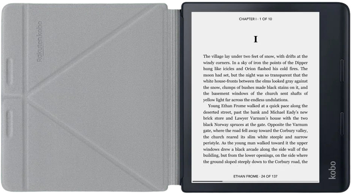 Чохол на читач електронних книг Kobo Sage SleepCover Black Schwarz (N778-AC-BK-E-PU) - зображення 2