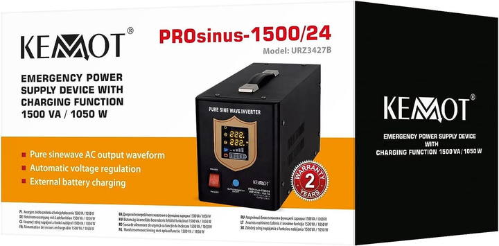 Источник бесперебойного питания (ИБП) Kemot 1000/1500W 24v (Черный) - изображение 4